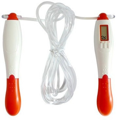 

N.VCOMMUNICATION24X7 BEST QUALITY SKIP AND FIT DIGITAL COUNTER Double Dutch Skipping Rope(White, Length: 462 cm), Red