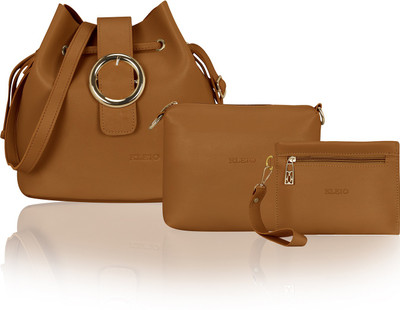 

Kleio Women Casual Brown PU Sling Bag