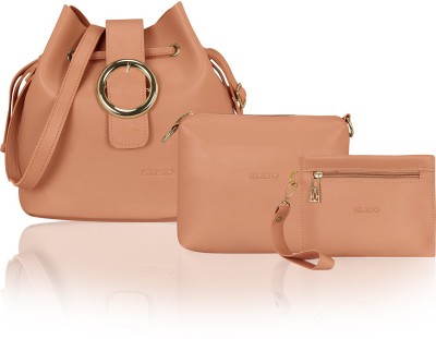 Kleio Stylish Solid Color Bucket Sling Bag For Women & Girls: Buy