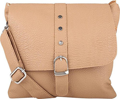 

TYPIFY Women Casual Beige Leatherette Sling Bag