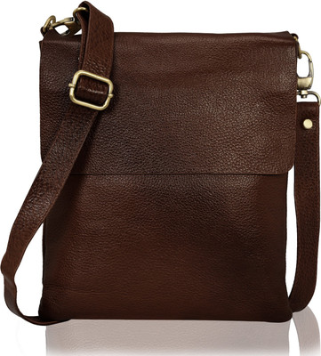 

HugMe.fashion Men & Women Formal Tan Genuine Leather Messenger Bag