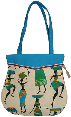 

LadyBugBag Women Casual Beige Cotton Tote