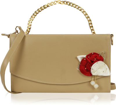 

Kleio Women Casual Beige PU Sling Bag