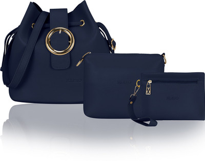 

Kleio Women Casual Blue PU Sling Bag