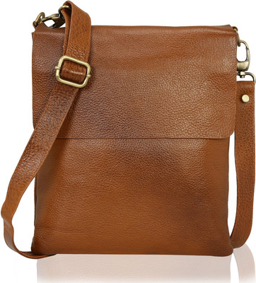 

HugMe.fashion Men & Women Formal Brown Genuine Leather Messenger Bag
