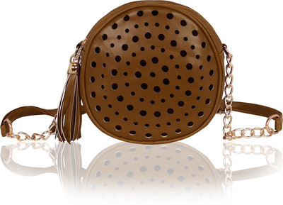 

Kleio Women Casual Brown PU Sling Bag