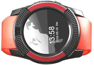 

MOBILE LINK Motoro.la compatible bluetooth smartwatch with camera,sim-card slot and memory card slot Red Smartwatch(Red Strap Free Size)