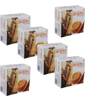 

Anuved 6 Herbal Chandanam 125g Soaps(750 g, Pack of 6)