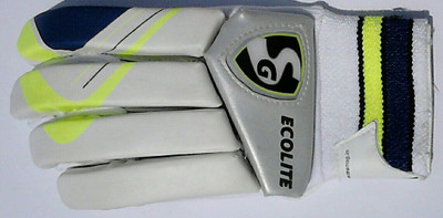 

SG Ecolite Batting Gloves (Boys, White, Blue), Blue;white