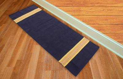 

Ryan Cotton Yoga Mat Yellow, Blue 3 mm Yoga Mat, Blue;yellow