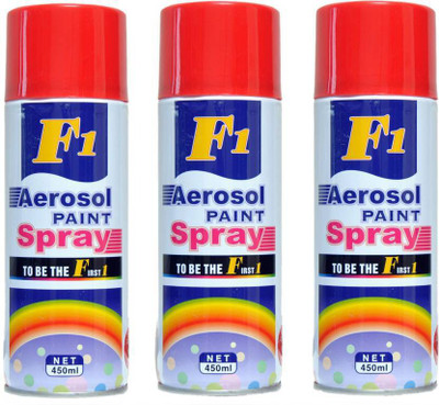 F1 Red Spray Paint 3 ml(Pack of 3)