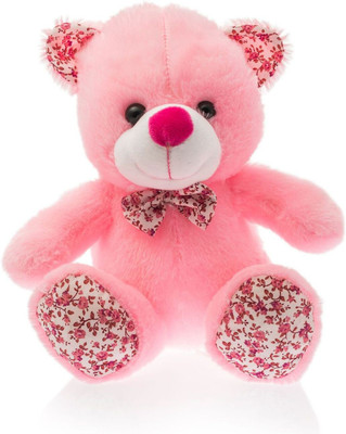 

Dimpy Stuff Bear W/Cotton Flower Paws - 25 cm(Pink)