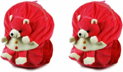 

KHATU SHYAM ENTERPRISES Pink Bear Soft Toy Pack Of 2 School Bag (Pink, 15 inch) - 15 inch(Pink)