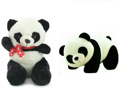 

soniya Enterprises panda-25cm and panda - 36 cm(Black, White)