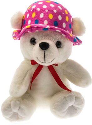 

Dimpy Stuff Bear W/Cap - 20 cm(White)