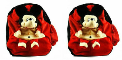 

KHATU SHYAM ENTERPRISES Red Soft Toy Pack Of 2 School Bag (Red, 15 inch) - 15 inch(Red, Black), Black;red
