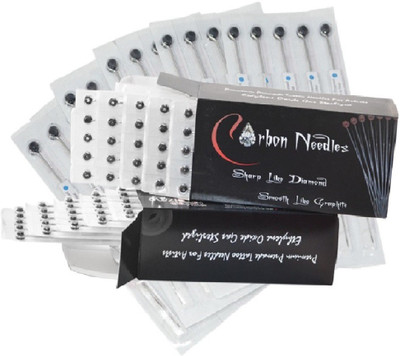 

Carbon Needles 3RS, 5RL, 7M1 Disposable Round Shader, Round Liner, Magnum Tattoo Needles(Pack of 50)