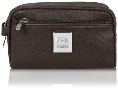 

Zen Temple Multi Purpose Toiletry Bag Travel Toiletry Kit(Brown)
