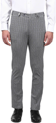 PARK AVENUE Regular Fit Men Grey Trousers