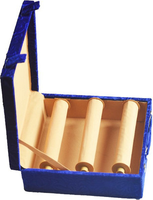 

Aavni Designer 3 Roll Bangle Box (Blue) Vanity Box(Blue)