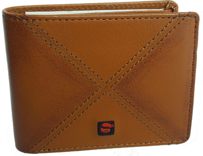 

Scenario Men Tan Genuine Leather Wallet(13 Card Slots)