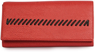 

LadyBugBag Women Red Artificial Leather Wallet(10 Card Slots)