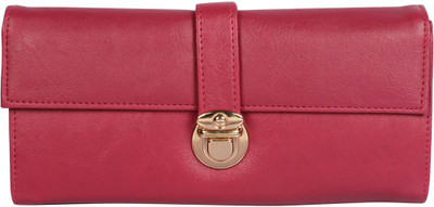 

LadyBugBag Women Pink Artificial Leather Wallet(5 Card Slots)