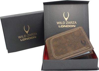 

wild zarza london Men Tan Genuine Leather Wallet(11 Card Slots)