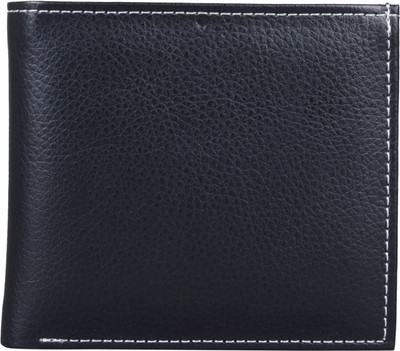 

LEATHERSTILE Men Black Genuine Leather Wallet(5 Card Slots)