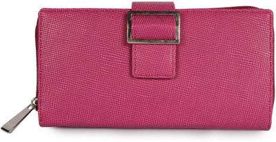 

LadyBugBag Women Pink Artificial Leather Wallet(5 Card Slots)