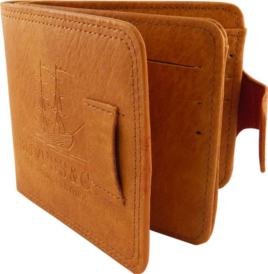 

Bovi'S Men Khaki Artificial Leather, Fabric Wallet(9 Card Slots)