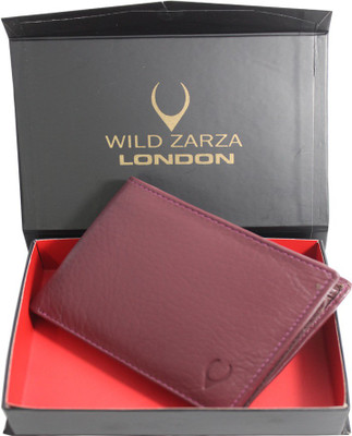 

wild zarza london Men Maroon Genuine Leather Wallet(10 Card Slots), Burgundy
