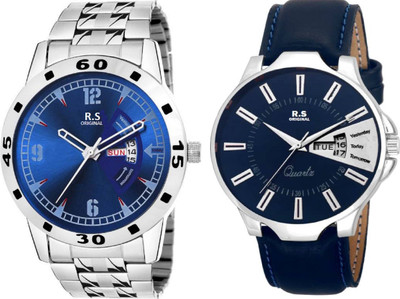 

R S Original RSO-3058 DAY AND DATE BLUE WATCH FOR MEN Watch - For Men
