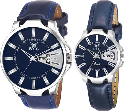 74 OFF on Fogg Day and Date Analog Watch For Couple on Flipkart PaisaWapas