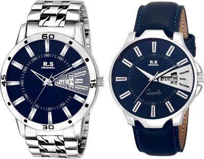 

R S Original RSO-3062 DAY AND DATE BLUE WATCH FOR MEN Watch - For Men