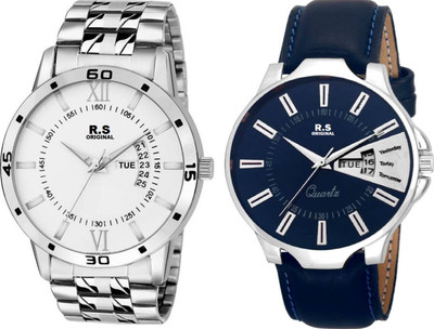 

R S Original RSO-3061 DAY AND DATE WHITE WATCH FOR MEN Watch - For Men