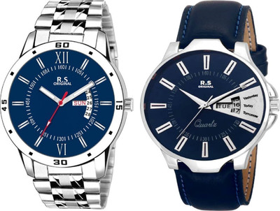 

R S Original RSO-3060 DAY AND DATE BLUE WATCH FOR MEN Watch - For Men