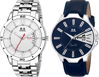 

R S Original RSO-3059 DAY AND DATE WHITE WATCH FOR MEN Watch - For Men