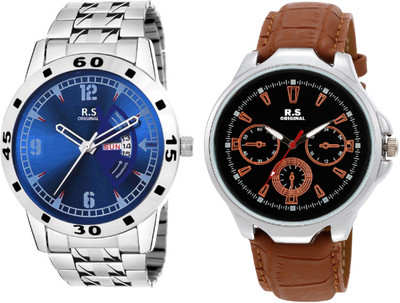 

R S Original RSO-3049 DAY AND DATE BLUE WATCH FOR MEN Watch - For Men