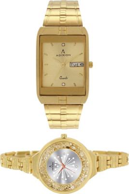 

ADIXION AD0041YM-9151YMA11 New Series Gold Analog Combo Watch Watch - For Men & Women