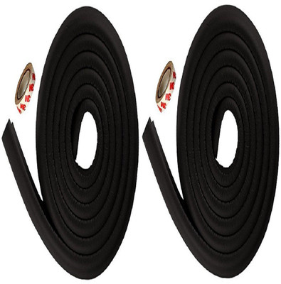 Kuhu Creations ®Premium Kid's Safety Furniture,Marbel & Glass Edge Cushion Protector 2 meter Corner Bar Strips(2 Pcs, Black)(Black)