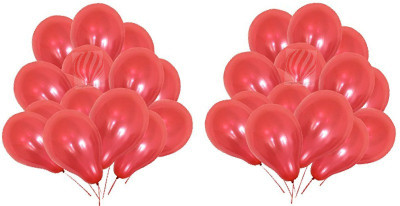 PartyballoonsHK Solid Metallic Red Birthday Party Decoration ( Pack Of 150) Balloon(Red, Pack of 1)