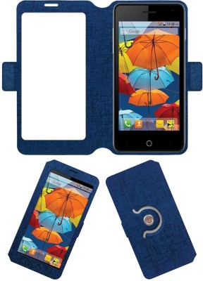 ACM Flip Cover for Intex Aqua Style 4.0(Blue, Cases with Holder, Pack of: 1)
