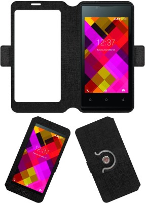 ACM Flip Cover for Intex Aqua Eco 3g(Black, Cases with Holder, Pack of: 1)