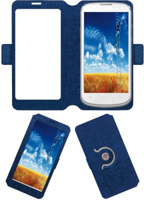 ACM Flip Cover for Lava Xolo Q600(Blue, Cases with Holder, Pack of: 1)