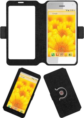ACM Flip Cover for Intex Aqua Style Pro 4.13(Black, Cases with Holder, Pack of: 1)