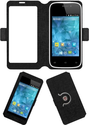 ACM Flip Cover for Spice Smart Flo Space Mi-354(Black, Cases with Holder, Pack of: 1)