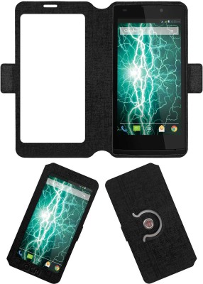 ACM Flip Cover for Lava Iris Fuel 10(Black, Cases with Holder, Pack of: 1)