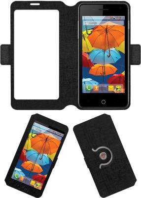 ACM Flip Cover for Intex Aqua Style 4.0(Black, Cases with Holder, Pack of: 1)