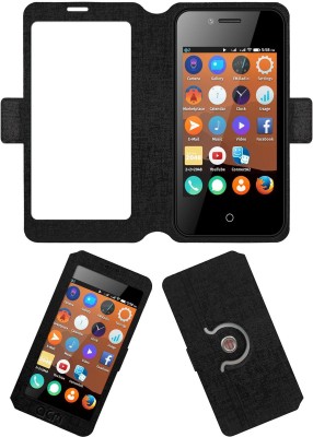 ACM Flip Cover for Spice Fire One Mi Fx2(Black, Cases with Holder, Pack of: 1)